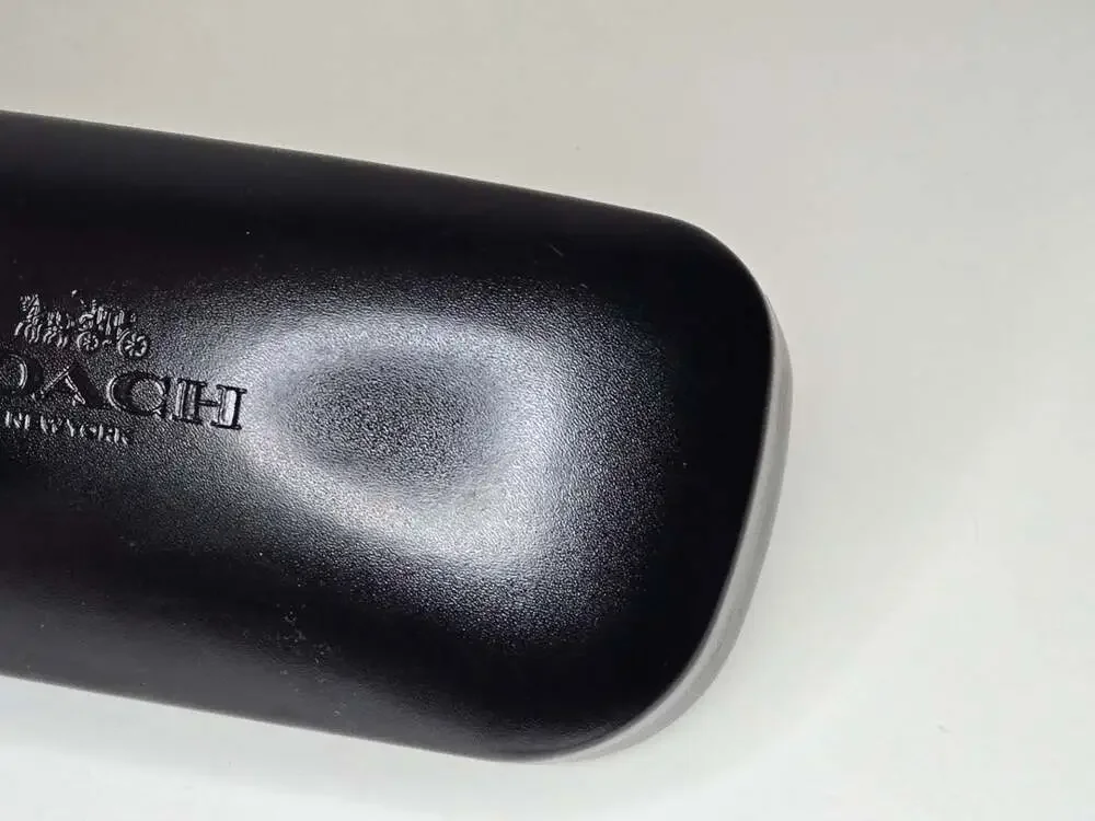 Coach New York Black Hard Shell Clamshell Eyeglasses or Sunglasses Case
